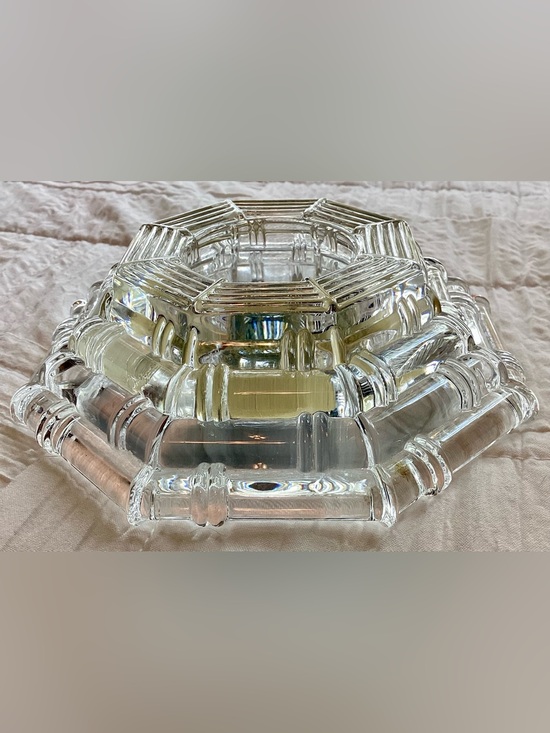 St. George Crystal Other - Vintage St. George Crystal 24% Lead Crystal Candleholder Made in USA 1980s-90s